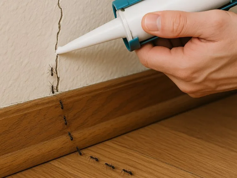 طرق إغلاق الشقوق في الجدران لمنع تسلل النمل إلى داخل المنزل