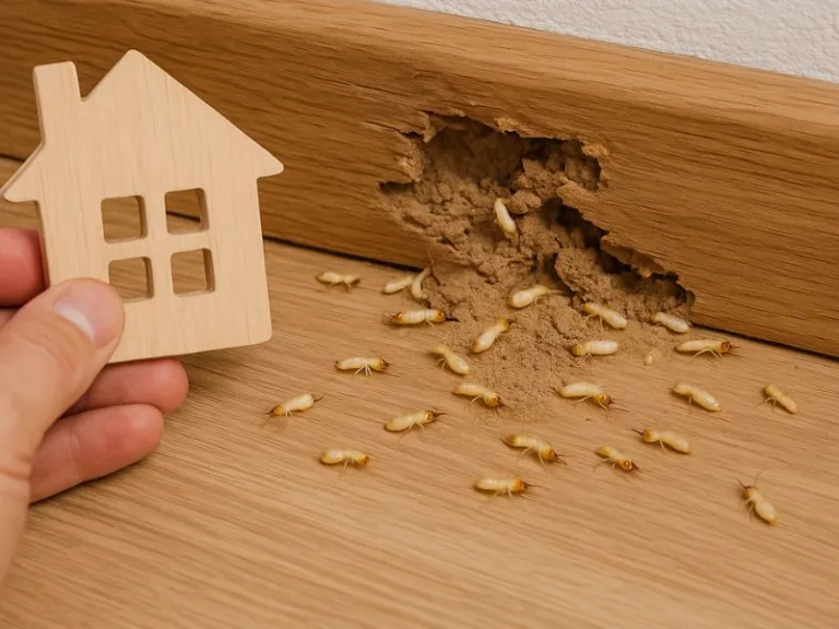 تغطية التأمين لأضرار النمل الأبيض في المنازل الخشبية
