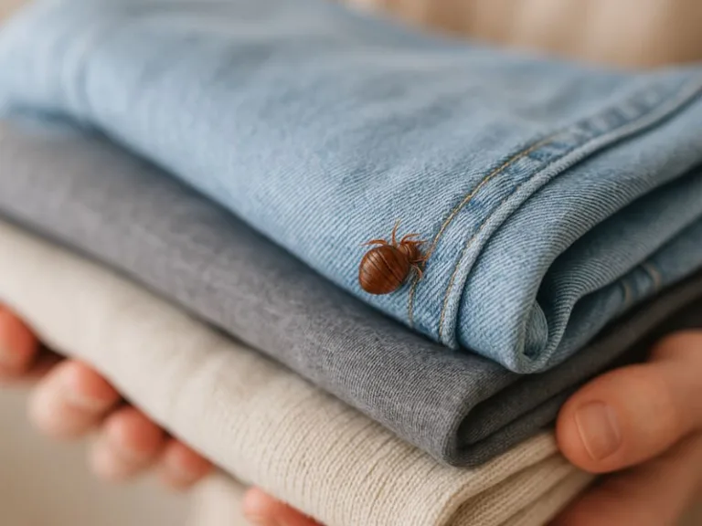 هل بق الفراش ينتقل عبر الملابس