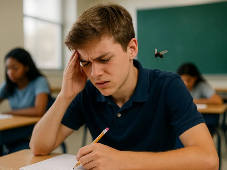 تأثير الحشرات على تركيز الطلاب وصحتهم في الفصول الدراسية