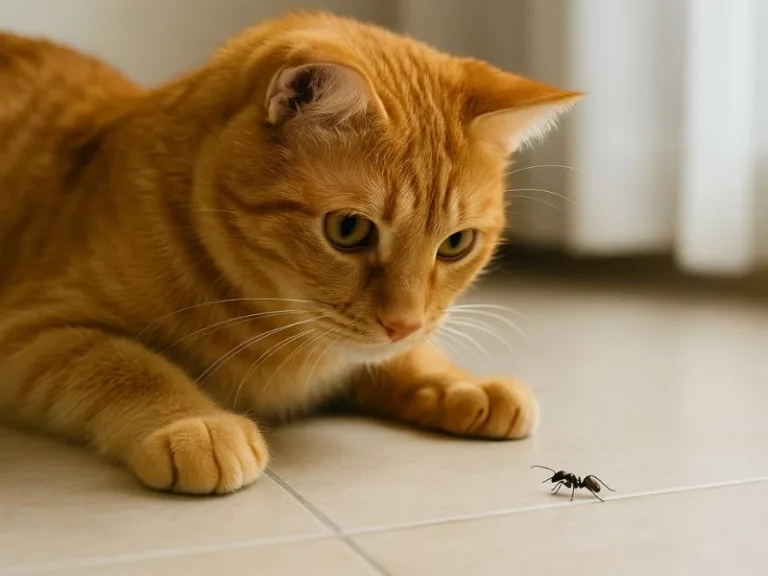 هل يمكن تدريب القطط أو الحيوانات الأليفة على ملاحظة وجود النمل وكشفه