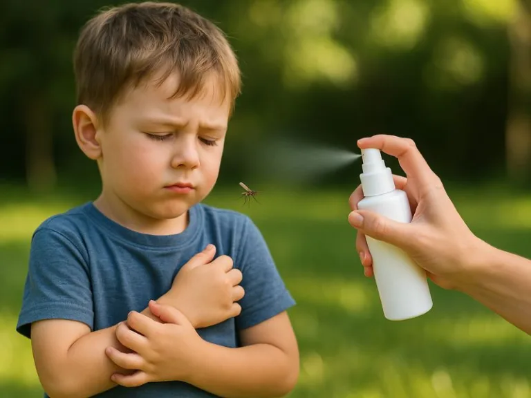 طرق حماية الأطفال من الحشرات الطائرة في الأماكن المفتوحة