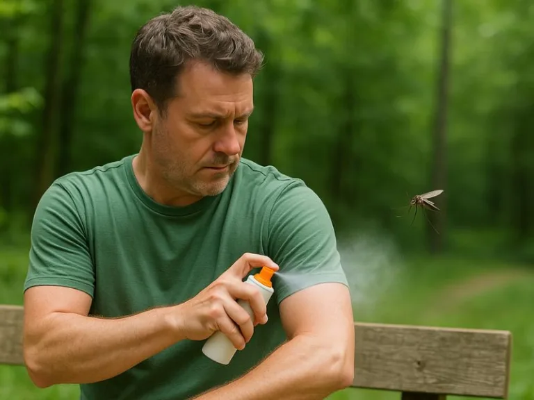 كيفية حماية النفس من الحشرات أثناء الجلوس في الخارج في الطبيعة