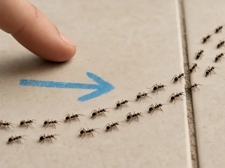 هل النمل يعود من نفس المسار بشكل متكرر عند البحث عن الطعام أو العودة إلى العش